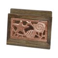 Nusteel NuSteel TG-NP-01C Wooden Napkin Holder with Burnt Wood & Copper TG-NP-01C